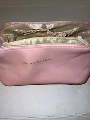 ⚡️ Rose of No Man's Land Bolsa de Maquiagem Cosmética Rosa Estojo de Viagem Grande NOVO ⚡️ - Imagem 1 de 4