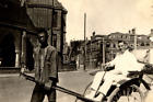 1923 SHANGHAI, CHINA, WESTERN MAN IN RICKSHA, AUGUST 26 PHOTO F3D