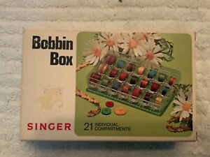 Vintage Singer Sewing Bobbin Box -C-460