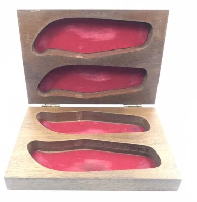 Cuchillo Bicentenario Americano Cierre Caja de Exhibición Cubiertos Alcas Madera 2245-MO Foto 1 de 4