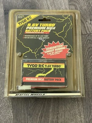 Tyco RC 9.6v TURBO PREMIUM NiCd Rechargeable BATTERY PACK (NIP) NEW - Image 1 of 2