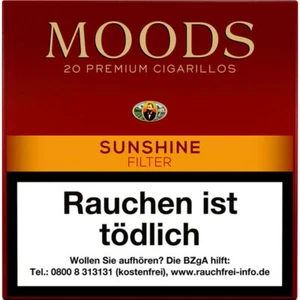 Dannemann Moods Sunshine Filter Premium Cigarillos 10 Packungen je 20 Zigarillos - Bild 1 von 1