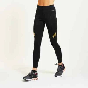 Pressio Designer Womens Low Rise Bio Run Tights Black Leggings M Medium RRP £110 - Picture 1 of 11