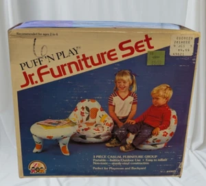 Puff N Play - 3 piece casual Jr. Furniture Set - 1981 Zee Toys - Picture 1 of 4