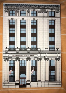 De colección Olean Nueva York Banco Comunitario Construcción Modelo de Madera Arte Popular Victoriano NY - Imagen 1 de 7