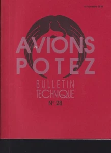 BULLETIN TECHNIQUE DES AVIONS H . POTEZ N°28   POTEZ  65 - Picture 1 of 2