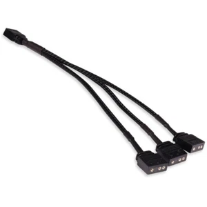 Alphacool Y-Splitter aRGB 3-Pin auf 3x 3-Pin 15cm - schwarz - Afbeelding 1 van 3