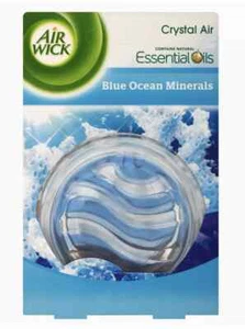 6x Air Wick Crystal Air Freshner Last Up To 6 Weeks Blue Ocean Minerals - Picture 1 of 1