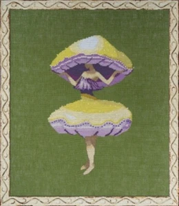 Nora Corbett Cross Stitch Pattern - Miss Yellow Mushroom NC342 - Picture 1 of 1