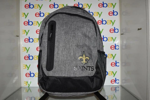 Forever Collectible New Orleans Saints Bold Color Backpack Gray NWT Cover