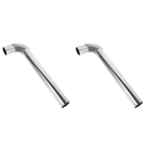 2 juegos de tubos de escape de acero inoxidable para acampar al aire libre estufa de metal - Imagen 1 de 12