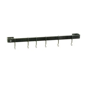 Enclume Handcrafted 30 in. Hammered Steel Wall Rack Utensil Bar with 6-Hooks - Picture 1 of 3