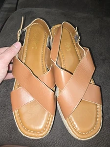 Bella Vita Womens Jes Open Toe Casual Ankle Strap Wedges Size 11W - Picture 1 of 6