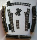 Lot 36 HO Tracks:1-Rt & 1-Lt Switcher,1-30°Cross,1-Connector,25-Curved,18-Stgt.