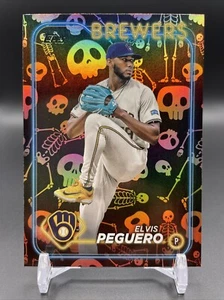 ELVIS PEGUERO - 2024 Topps Update Skeleton Foil #US17 Milwaukee Brewers /50 - Picture 1 of 2