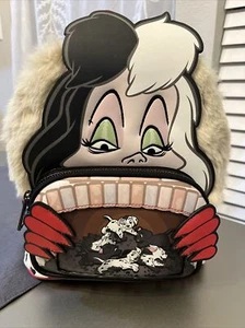 Mini Mochila Loungefly Disney Villains 101 Dálmatas Cruella NUEVA - Imagen 1 de 3