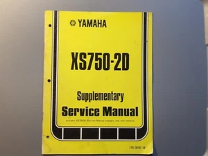 Yamaha XS750-2D 1976 OEM Supplementary Genuine Service Manual 1T4-28197-10 - Picture 1 of 4