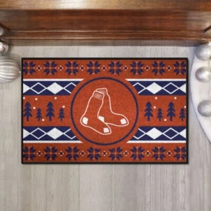 MLB - Boston Red Sox Holiday Sweater Starter Mat Accent Rug - 19in. x 30in. - Picture 1 of 5