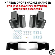 4'' Drop Kit Shackles&Hangers For 99-2005 2006 Chevy Silverado/GMC Sierra 1500