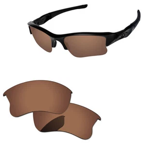 Lenslog Copper Brown Polarized Replacement Lenses For-Oakley Flak Jacket XLJ - Picture 1 of 6