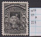 Newfoundland 1897 60c Henry VII SG#79 - 22 £ Used Scarce & Rare!