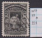 Newfoundland 1897 60C Henry Vii Sg#79 - 22 £ Used Scarce & Rare!