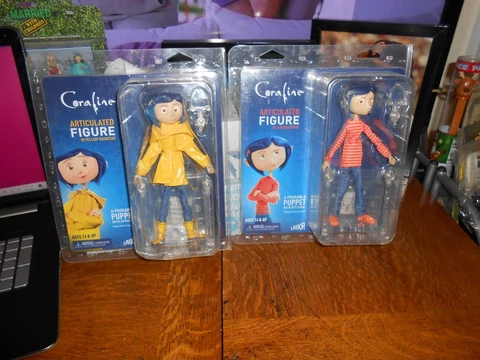 NECA CORALINE 7" POSEABLE PUPPET LOT OF 2 [DIFFERENT] BRAND NEW FREE SHIPPING!! Cover