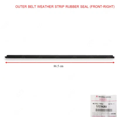 For Mitsubishi Mirage SpaceStar 2012 18 Front Rh Outer Weatherstrip Door Belt — 第 1/4 张图片