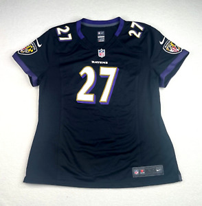 Nike Baltimore Ravens Jersey Womens XL Ray Rice #27 Black NFL On Field