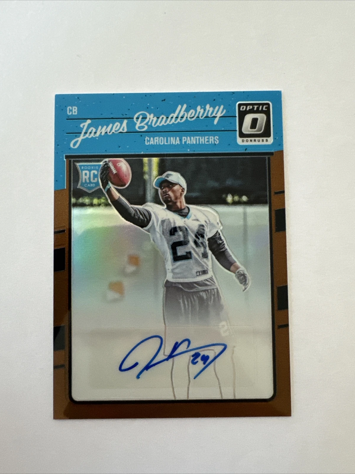2016 Donruss Optic Bronze James Bradberry Rookie RC Auto #119