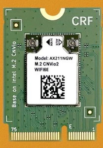 Intel AX211 WIFI 6E CNVio2 Adapter w/Tri Band 2.4 | 5 | & 6GHz AX211NGW 2.4Gbps - Picture 1 of 11