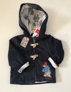 Baby Boys Paddington Bear Navy Coat 9/12 Months - Picture 1 of 2
