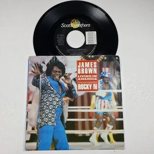 James Brown "Living In America" Rocky IV Rare 45 Vg+ Tested Picture Sleeve  - Picture 1 of 6
