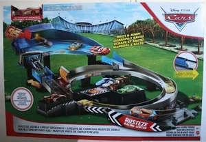 Disney Pixar Cars Rusteze Double Circuit Speedway playset RUSTEZE Racing Center - Picture 1 of 4