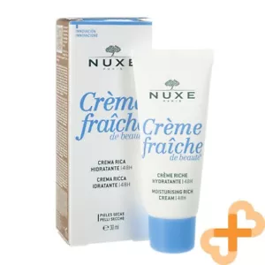 NUXE CREME FRAICHE DE BEAUTE Rich 48 Hours Ultra Moisturizing Rich Cream 30 ml - Picture 1 of 24
