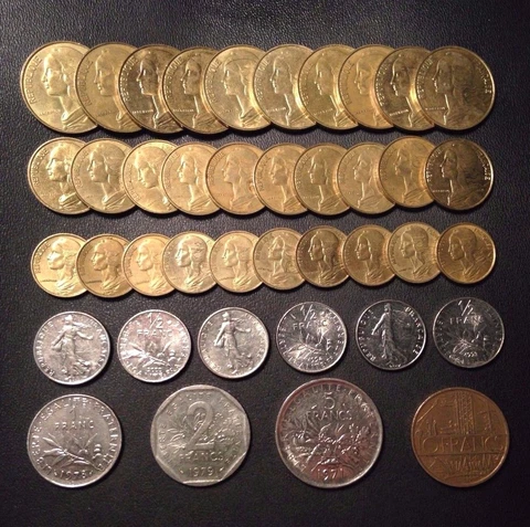 Old France Coin Lot - Big Lot - 40 High Quality Coins - FREE SHIPPING! Cover