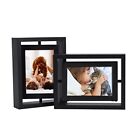 2 Pack 4x6 Rustic Rotating Floating Picture Frames, Photo Frames for Vertical...