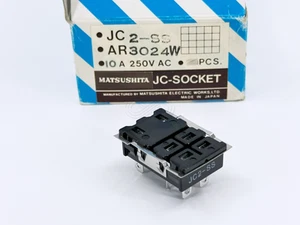 1X JC2-SS AR3024W MATSUSHITA 6 Position Plug-in Relay Socket 10A 250VAC - Picture 1 of 5