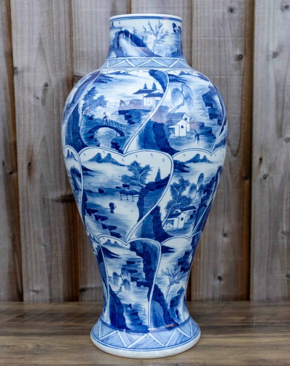 大花瓶中国古董花瓶| eBay