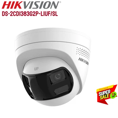 Hikvision 8MP 180° Panoramic ColorVu IP POE Camera DS-2CD1383G2P-LIUF/SL - Image 1 of 4