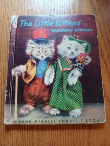 1941 Tip-Top Elf Book The Little Kittens Nursery Rhymes Mother Goose Rhymes - Picture 1 of 7