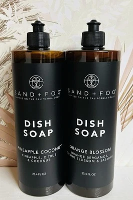 Sand + Fog ~ Pineapple Coconut & Orange Blossom Dish Soap 25.4 fl oz Each - Image 1 of 2