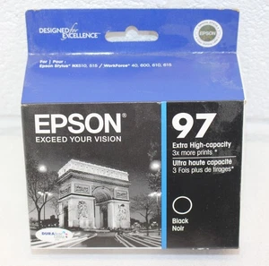 Nuevo cartucho de tinta negro Epson 97 genuino sellado paquete único, mejor para 2014, ¡LEER! - Imagen 1 de 7