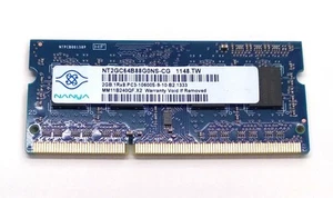 NT2GC64B88G0NS-CG Nanya 2gb Ddr3 Memory So-dimm 204pin Pc3-10600s 1333mhz - Picture 1 of 1