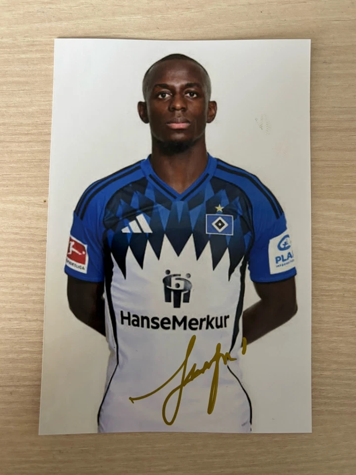 Jean-Luc Dompe #7 HSV Autogrammfoto 2025 / 2026 original handsigniert - Bild 1 von 1