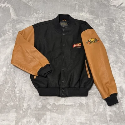 Vintage 90’s Golden Bear Top Gun Movie Varsity Leather Jacket Men’s Size Large - Image 1 of 4