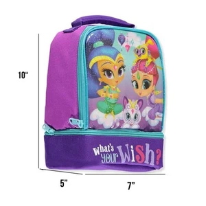 Shimmer and Shine Lunch Bag Tote Bottom Compartment Sparkly Insulated New - Picture 1 of 7