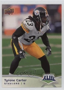 Juego de caja de campeones Upper Deck Super Bowl XLIII 2009 Tyrone Carter #37 - Imagen 1 de 3