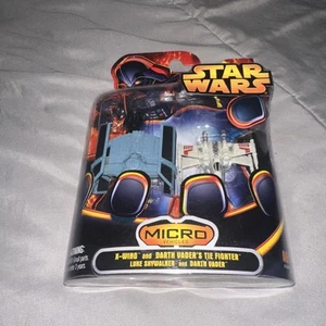 Star Wars Micro Vehicles Luke Skywalker's X-Wing & Darth Vader Tie Fighter (K1) - Picture 1 of 4