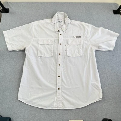 Bimini Bay Outfitters LTD Button-Up Shirt White Men's Size XXL Short Sleeve - Image 1 of 4